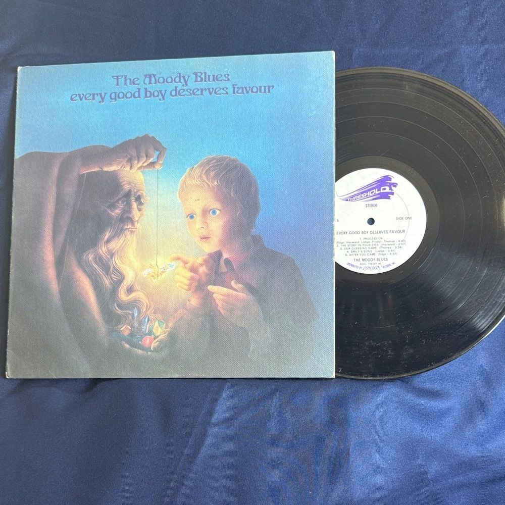 Threshold Vinyl Record with Blue and Black Cover